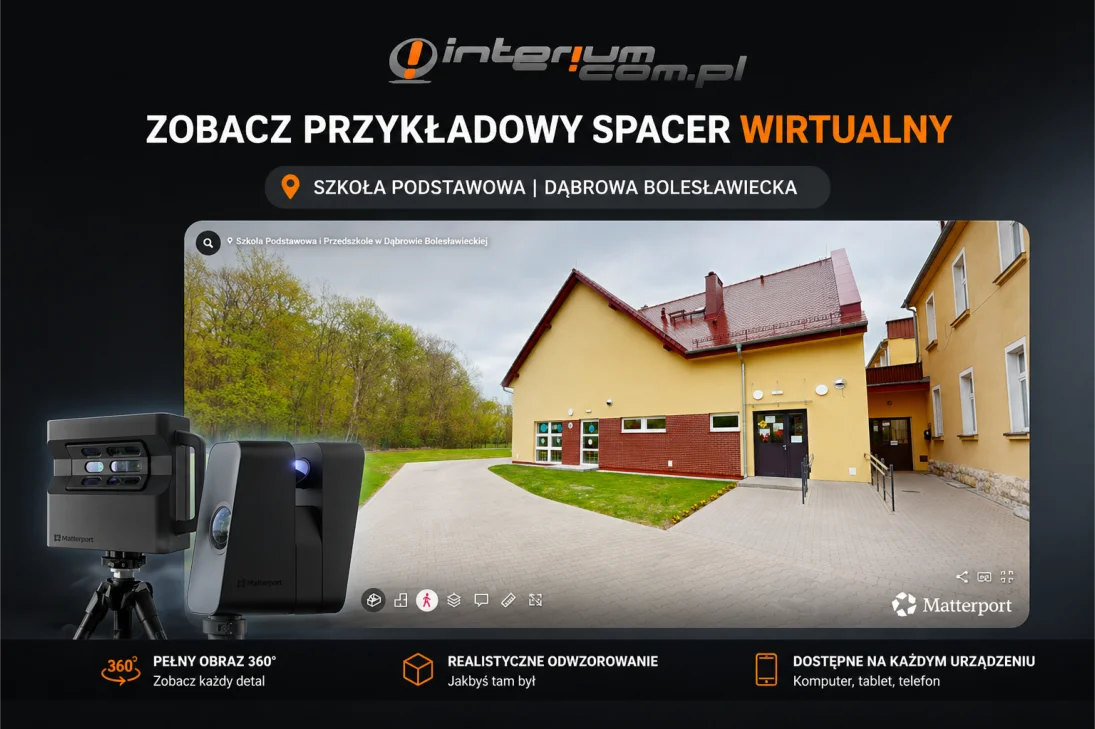 Zobacz przykładowy spacer wirtualny — Szkoła Podstawowa Dąbrowa Bolesławiecka